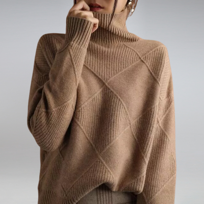 Adelle Cashmere Turtleneck Sweater