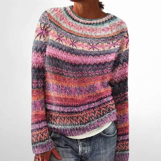 HARPER™ - Vibrant Fair isle Sweater