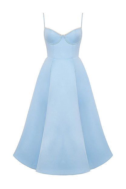 SELENE MIDI DRESS - BLUE