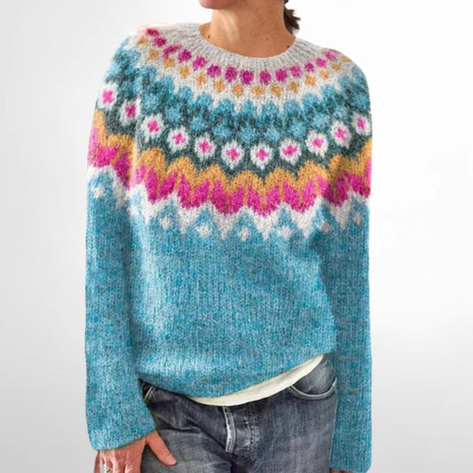 FAYE™ - Vibrant Icelandic Sweater