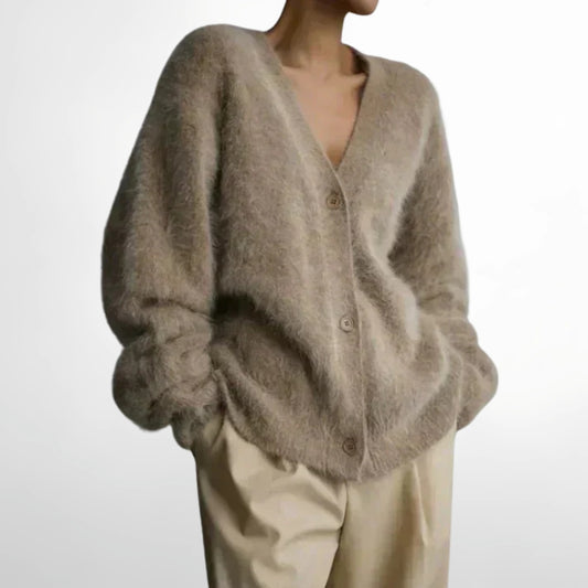 ADELE™ - Fuzzy Mohair Cardigan