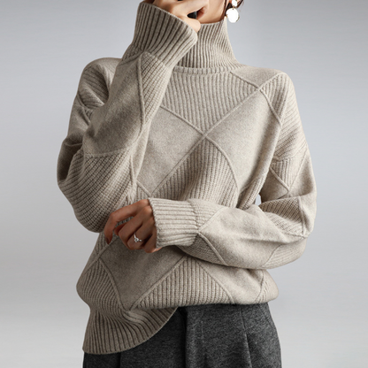 Adelle Cashmere Turtleneck Sweater