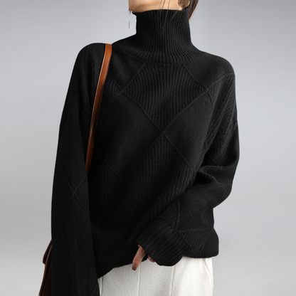 Adelle Cashmere Turtleneck Sweater