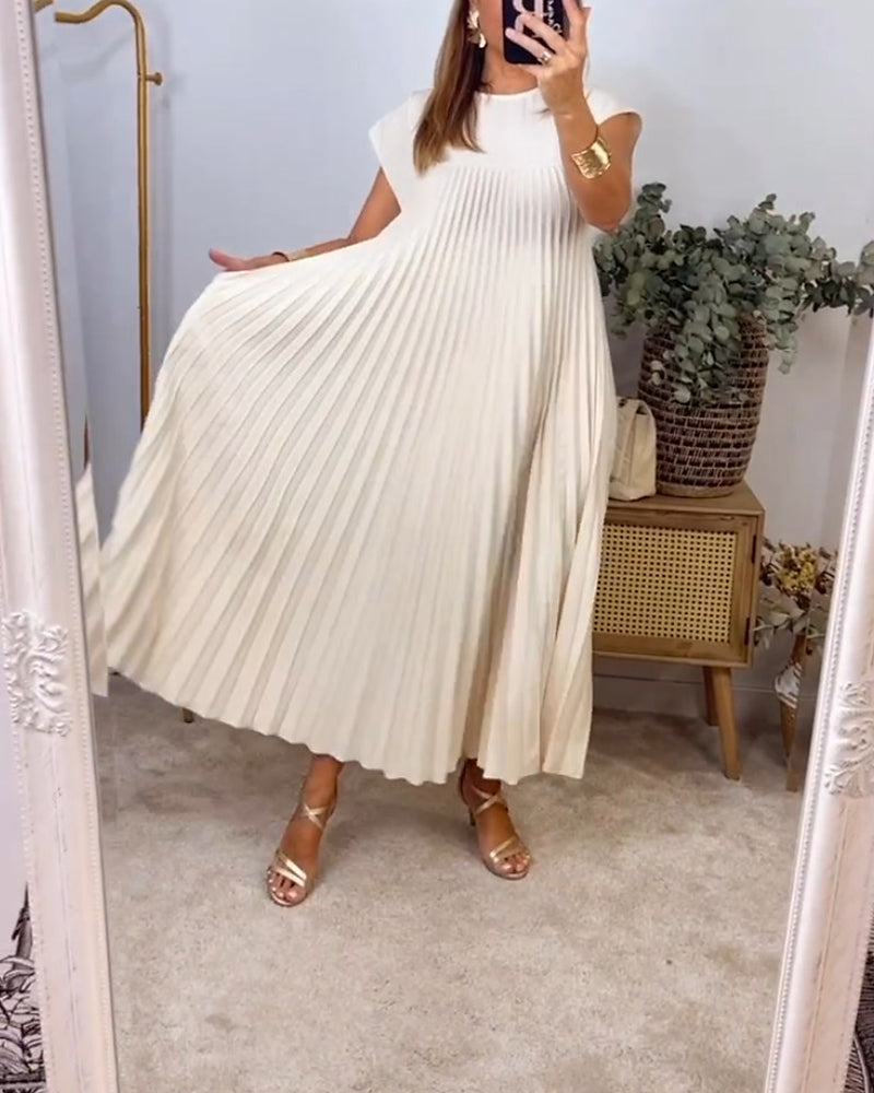 Angela - Pleated Maxi Dress