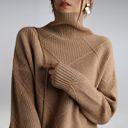 Adelle Cashmere Turtleneck Sweater