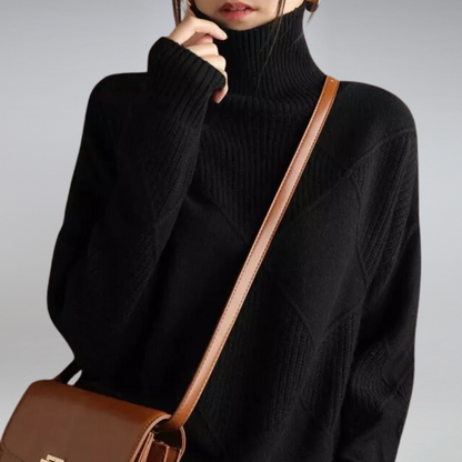 Adelle Cashmere Turtleneck Sweater