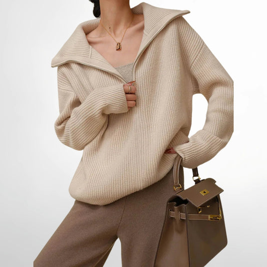 ELODIE™ - Comfy Half-Zip Sweater