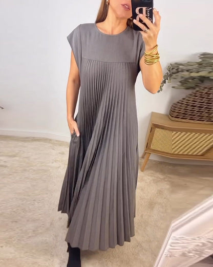 Angela - Pleated Maxi Dress