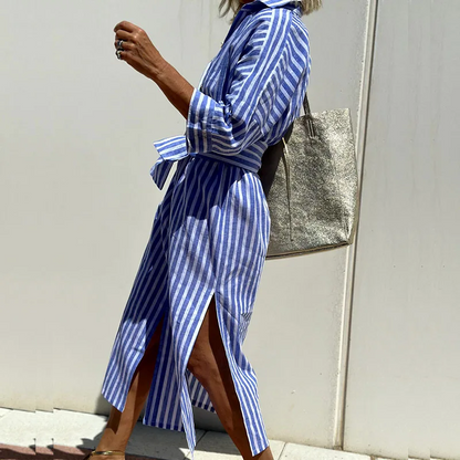 AVA STRIPED DRESS SHIRT