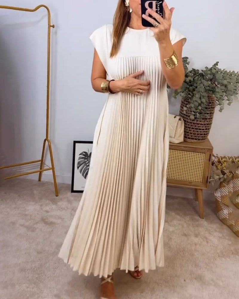 Angela - Pleated Maxi Dress